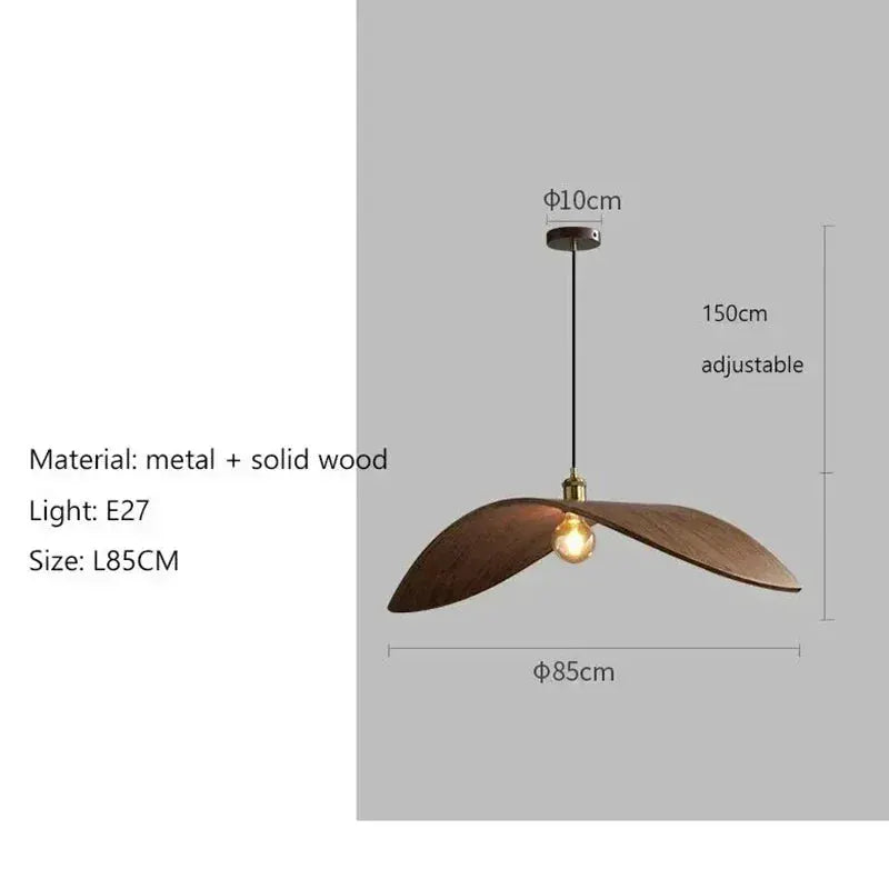 Chandelier - Modern Walnut Pendant, photo 25 of 26