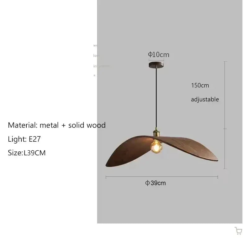 Chandelier - Modern Walnut Pendant by House Of Avana