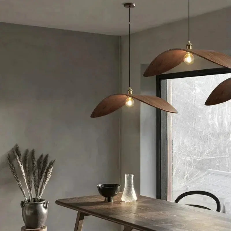 Chandelier - Modern Walnut Pendant by House Of Avana