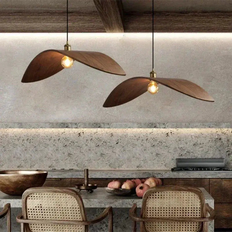 Chandelier - Modern Walnut Pendant by House Of Avana