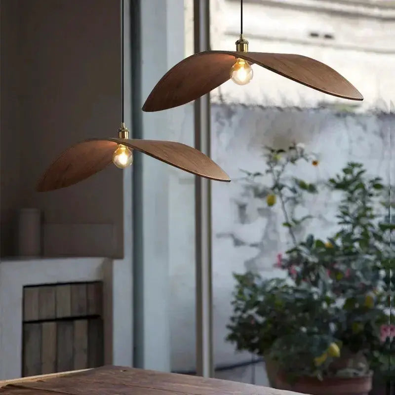 Chandelier - Modern Walnut Pendant by House Of Avana