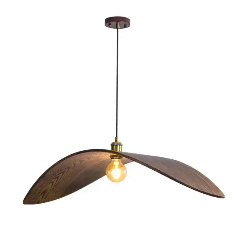 Chandelier - Modern Walnut Pendant, photo 6 of 26