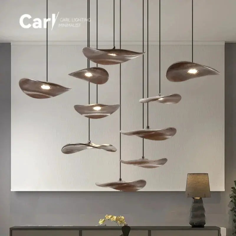 Chandelier - Multi-head Walnut by House Of Avana