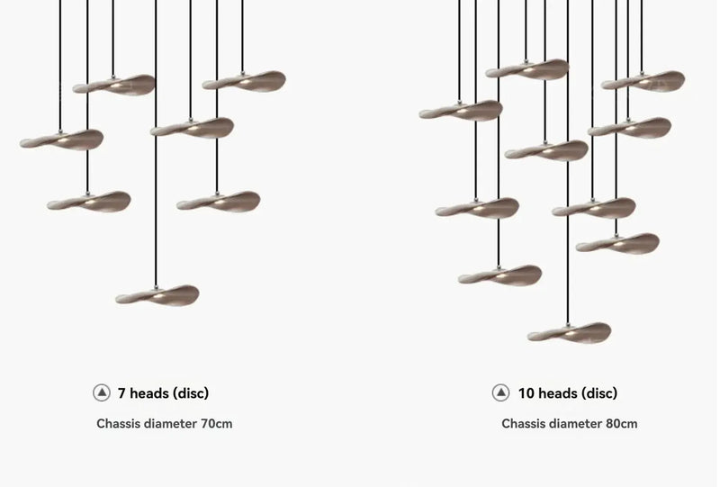 Chandelier - Multi-head Walnut by House Of Avana