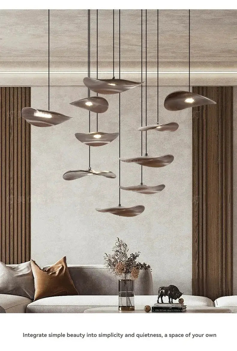 Chandelier - Multi-head Walnut by House Of Avana