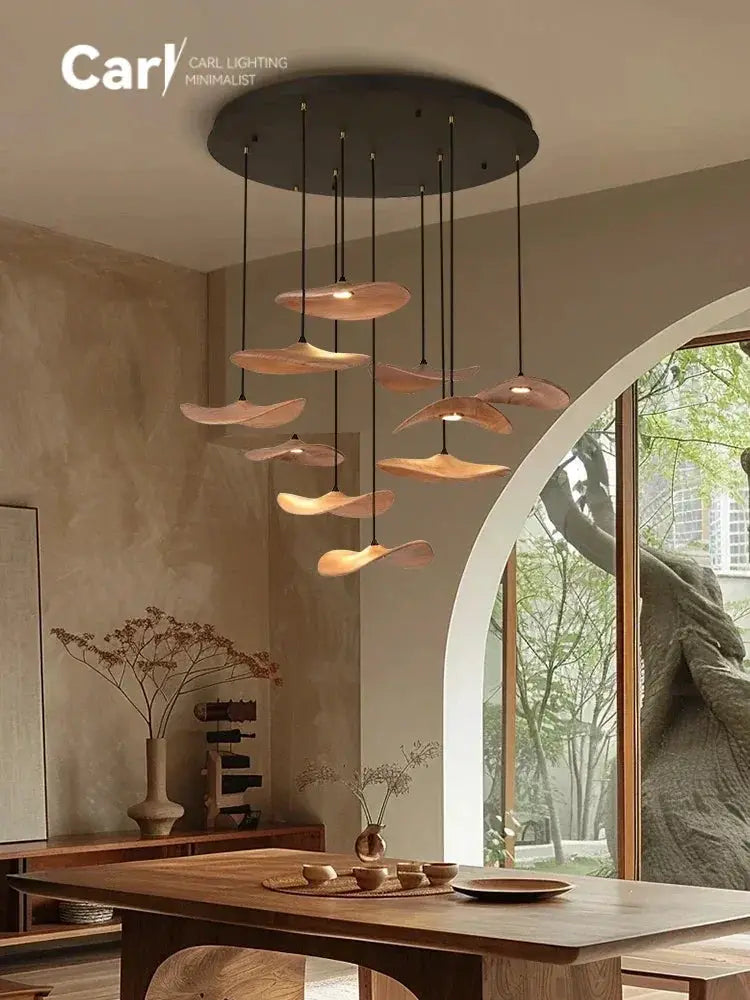 Chandelier - Multi-head Walnut by House Of Avana