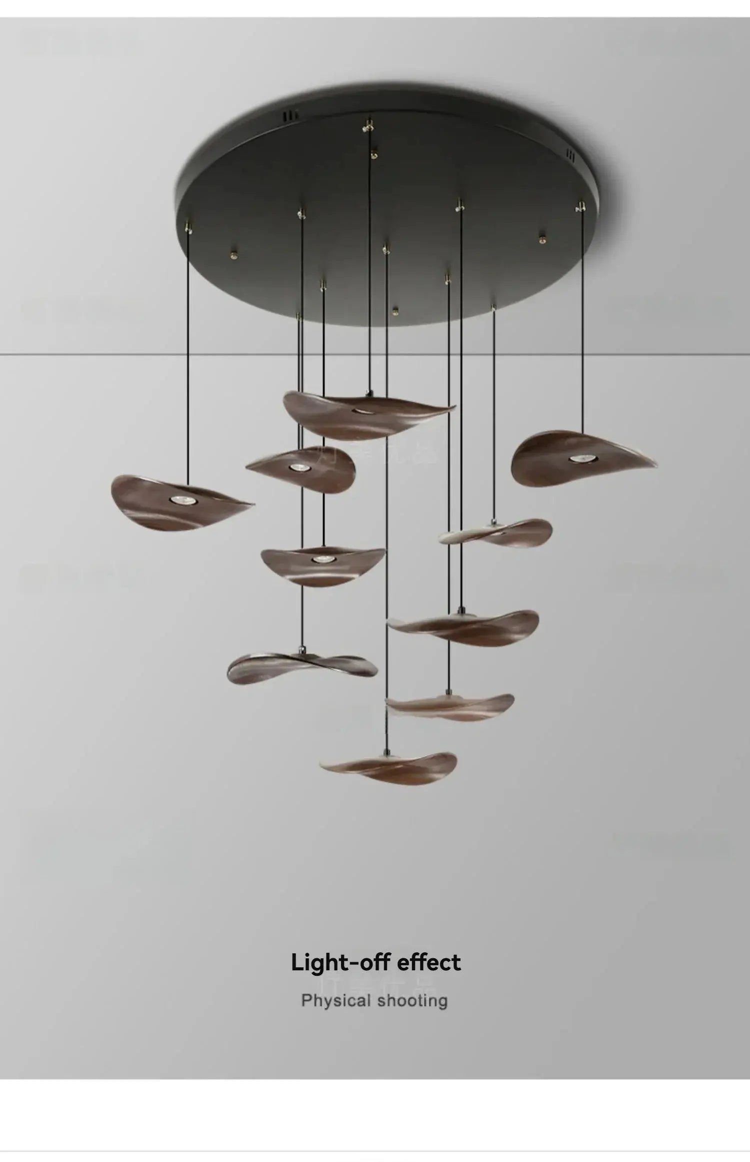 Chandelier - Multi-head Walnut by House Of Avana
