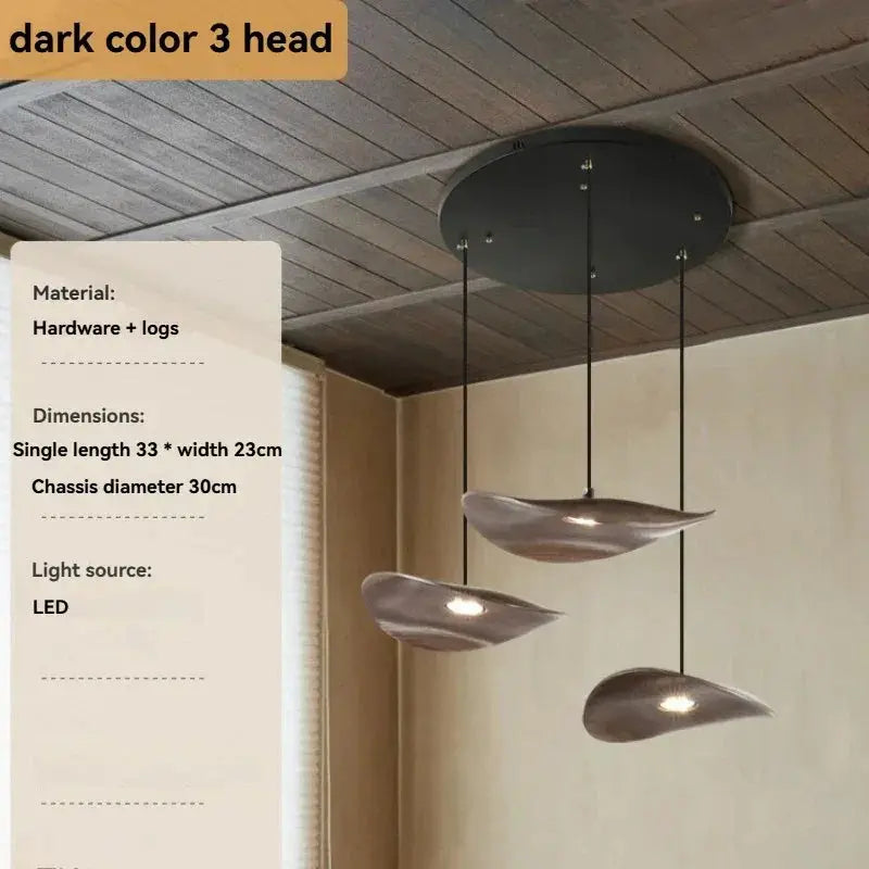 Chandelier - Multi-head Walnut by House Of Avana