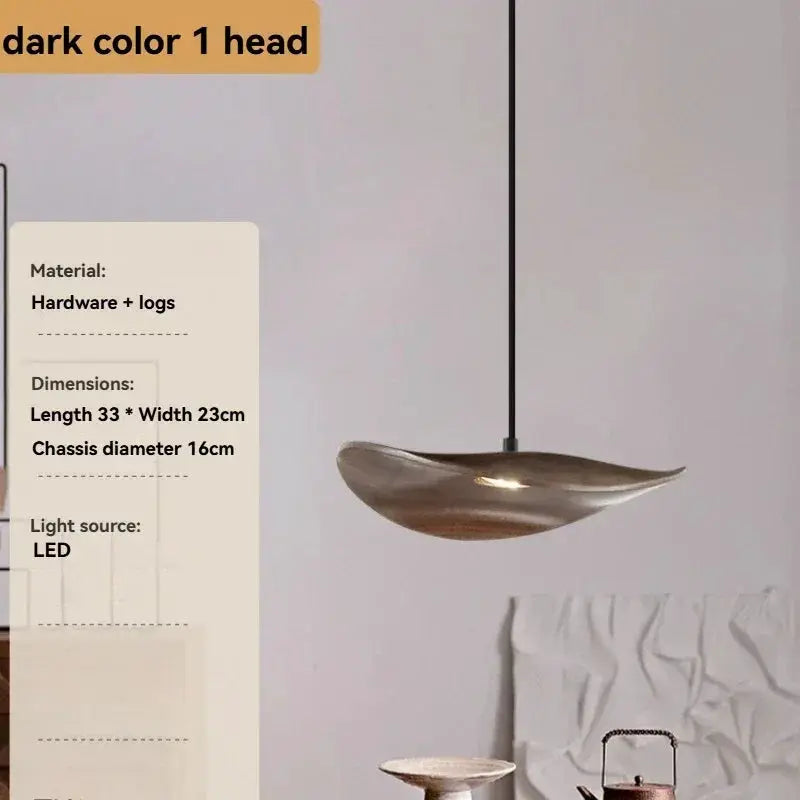 Chandelier - Multi-head Walnut by House Of Avana