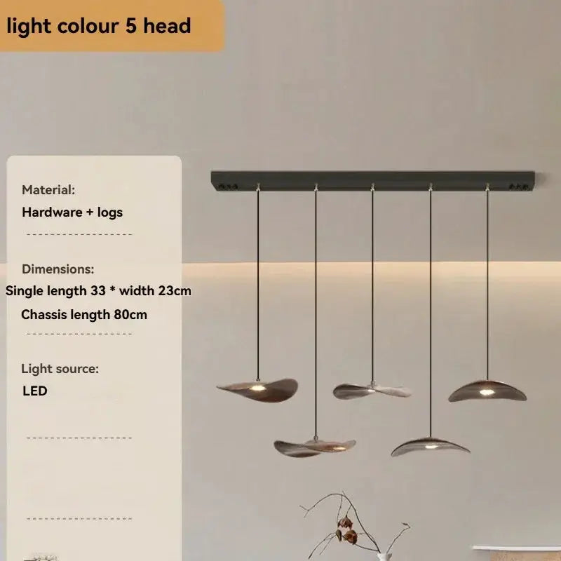 Chandelier - Multi-head Walnut by House Of Avana