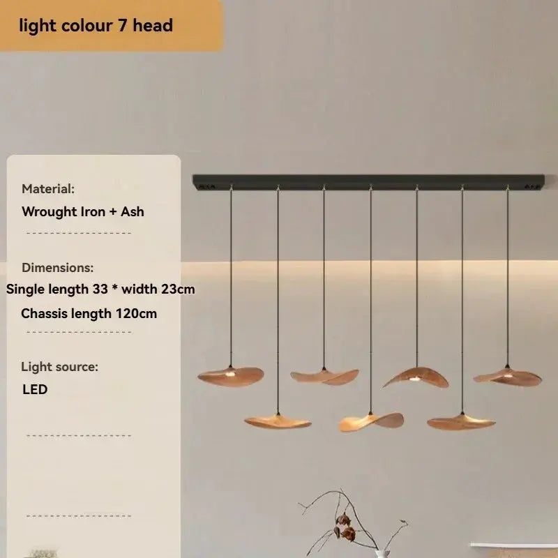 Chandelier - Multi-head Walnut by House Of Avana