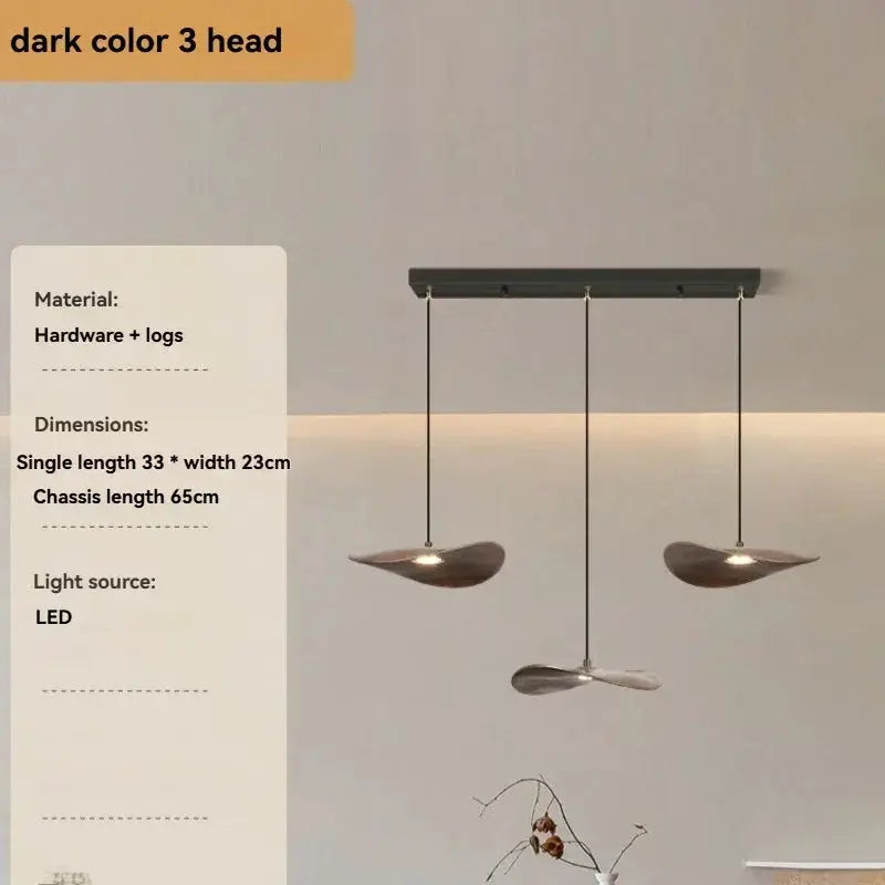 Chandelier - Multi-head Walnut by House Of Avana