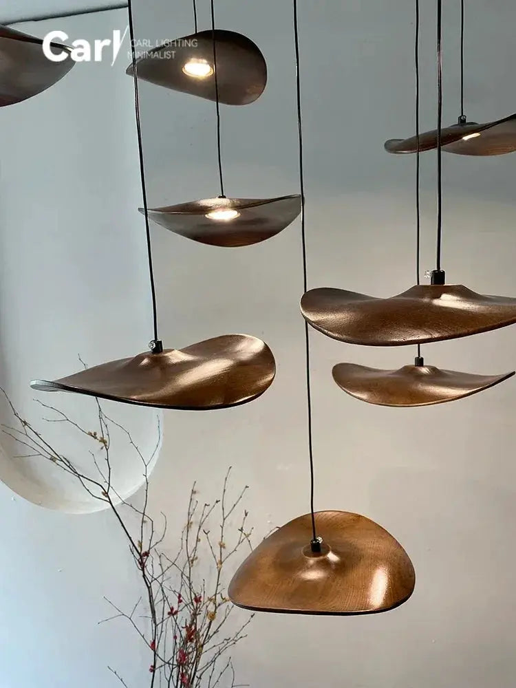 Chandelier - Multi-head Walnut by House Of Avana