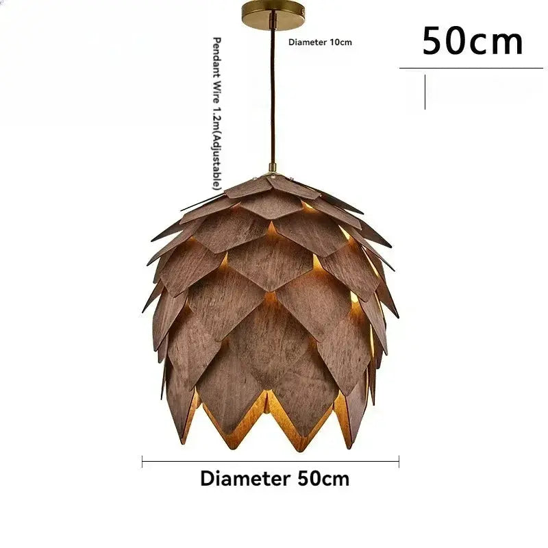 Chandelier - Retro Walnut Pendant by House Of Avana