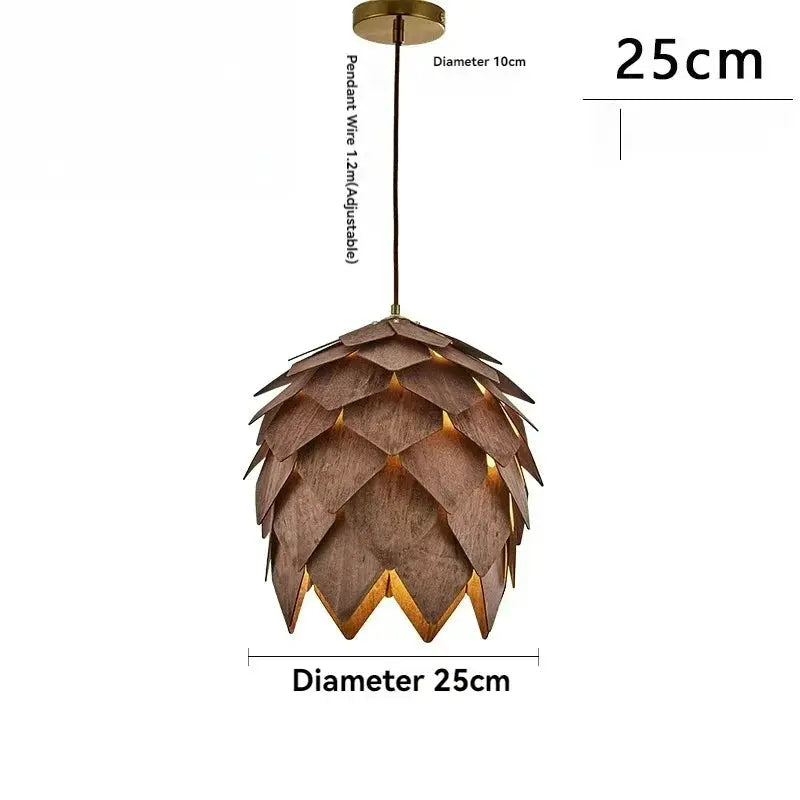 Chandelier - Retro Walnut Pendant by House Of Avana