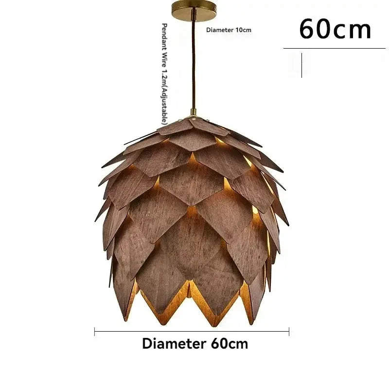 Chandelier - Retro Walnut Pendant by House Of Avana