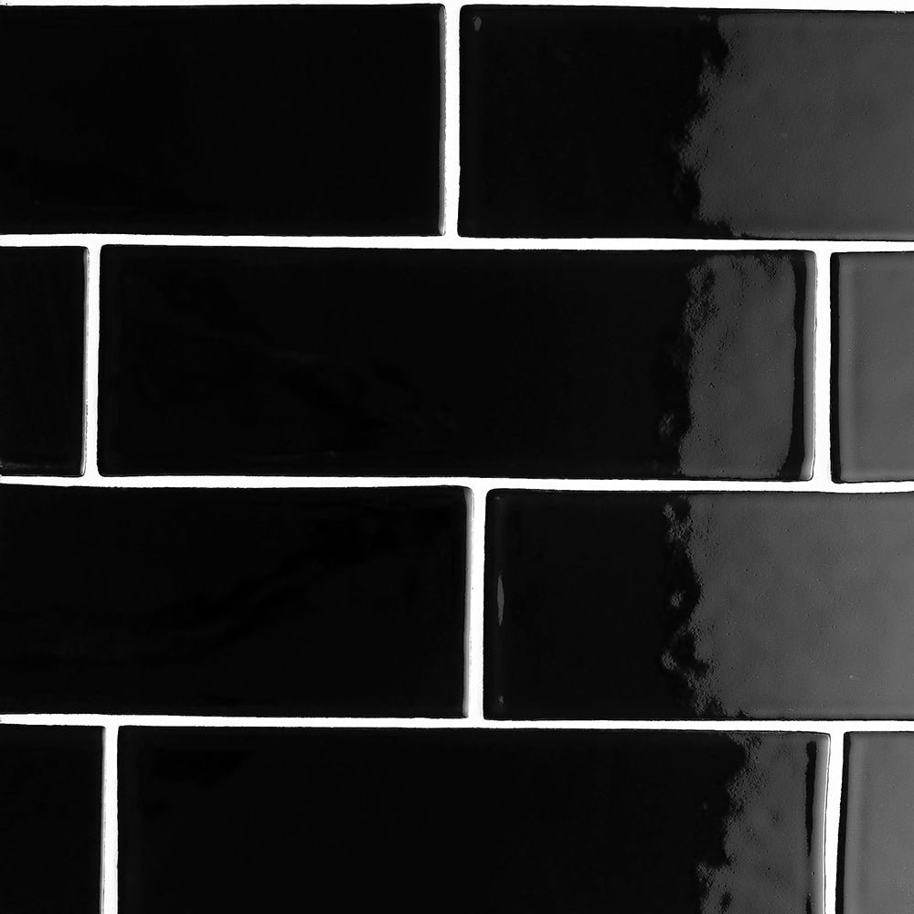 Midnight Glossy Subway Ceramic Tiles 3x9 Ceramic Glossy 3x12 Tiles — 2