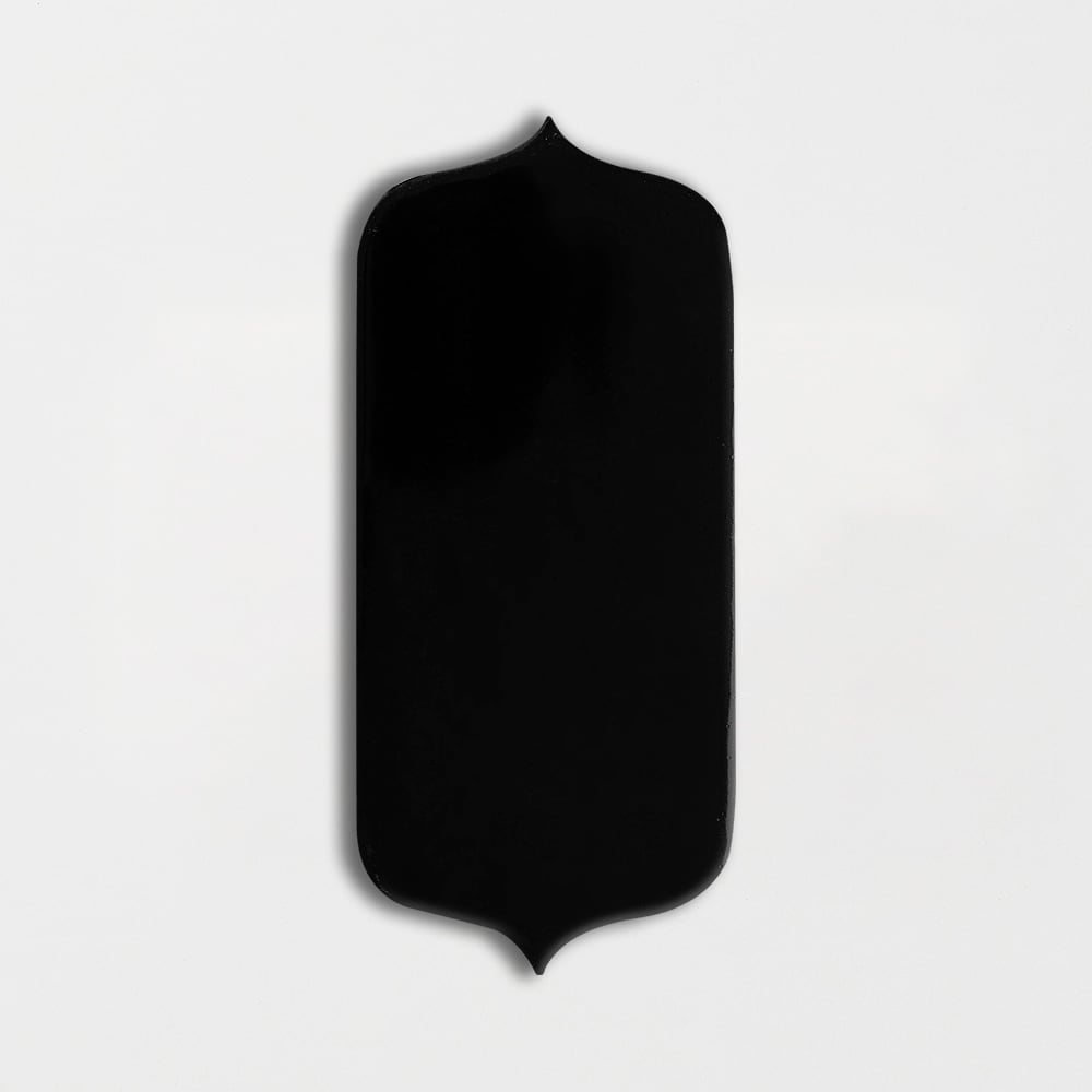 Midnight Glossy Tear Field Ceramic Tiles 3 5/8x8 Ceramic Glossy 2x8 Tiles