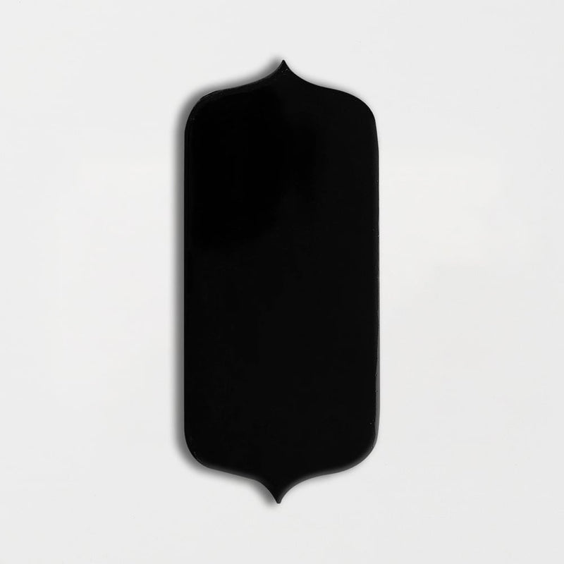 Midnight Glossy Tear Field Ceramic Tiles 3 5/8x8 Ceramic Glossy 2x8 Tiles