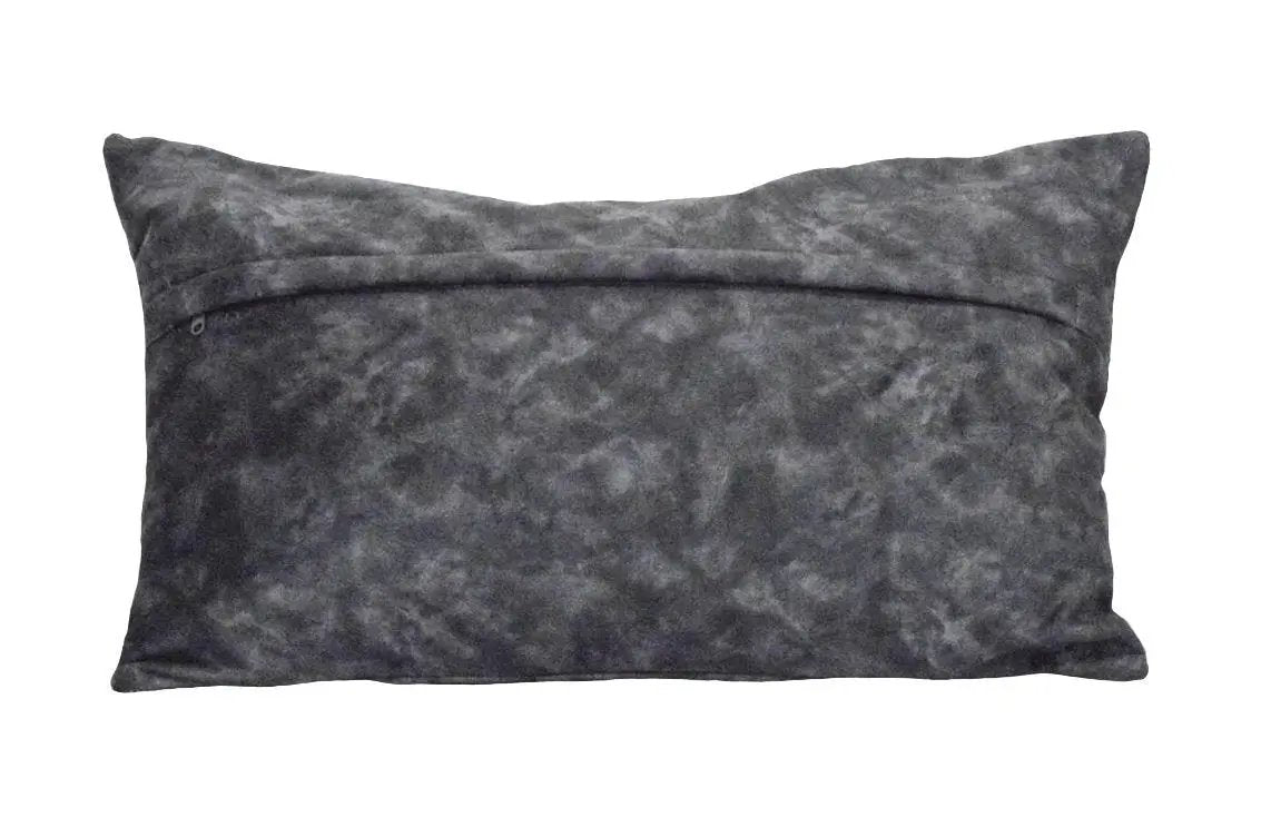 Charcoal Square and Lumbar Luxury Velvet Pillow | TRDPL03 by The Rug Decor