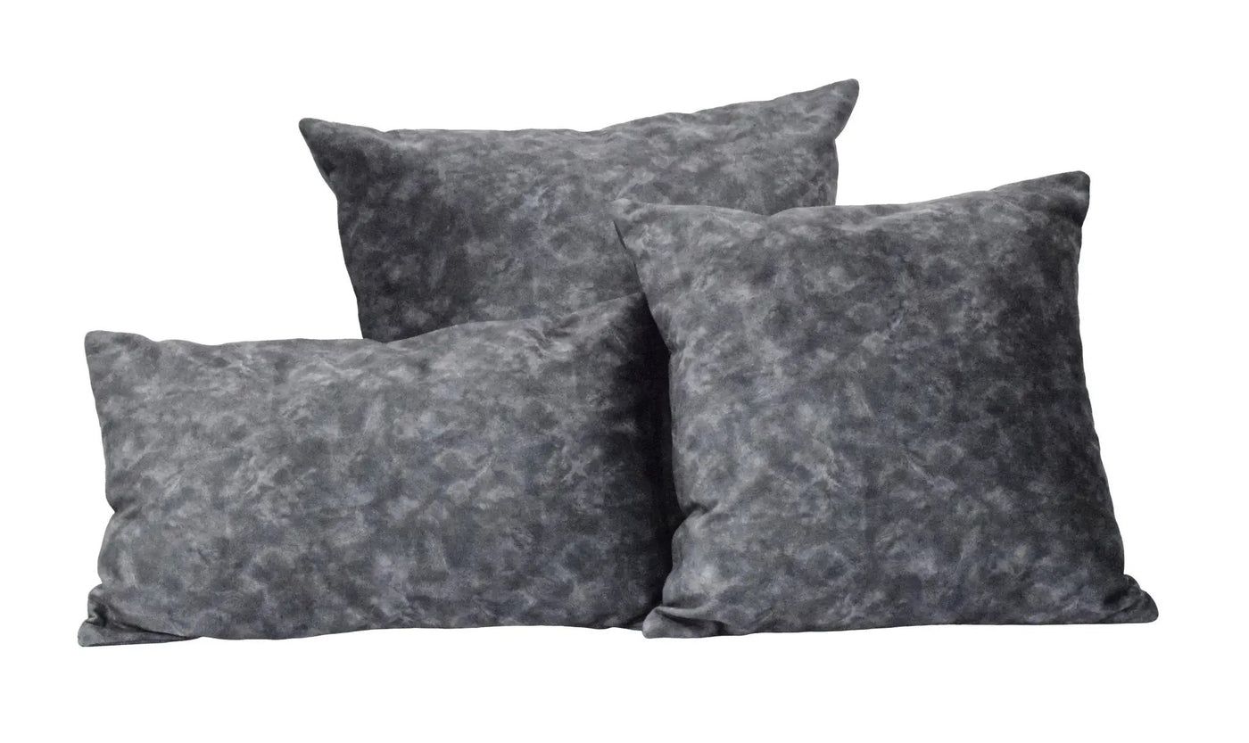 Charcoal Square and Lumbar Luxury Velvet Pillow | TRDPL03 by The Rug Decor