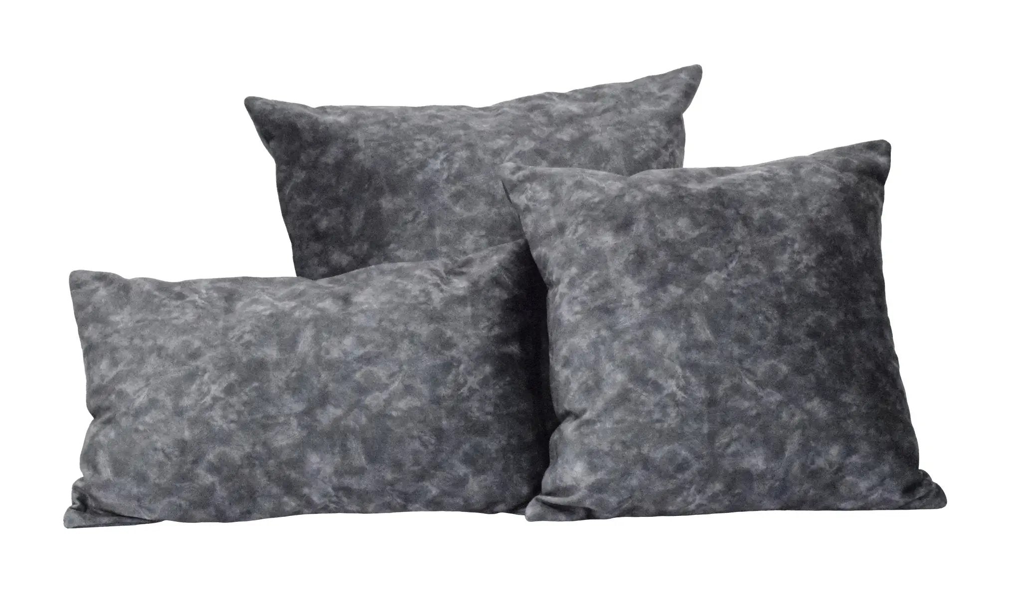 Charcoal Square and Lumbar Luxury Velvet Pillow | TRDPL03 by The Rug Decor