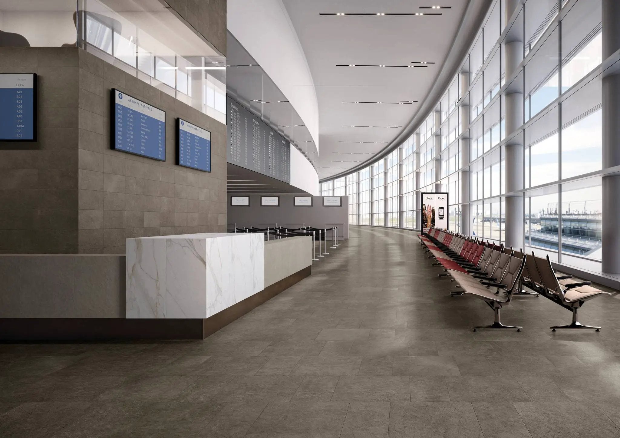 Infinity Absolute Stone Look Porcelain Tiles 24x24 by landmarkceramics