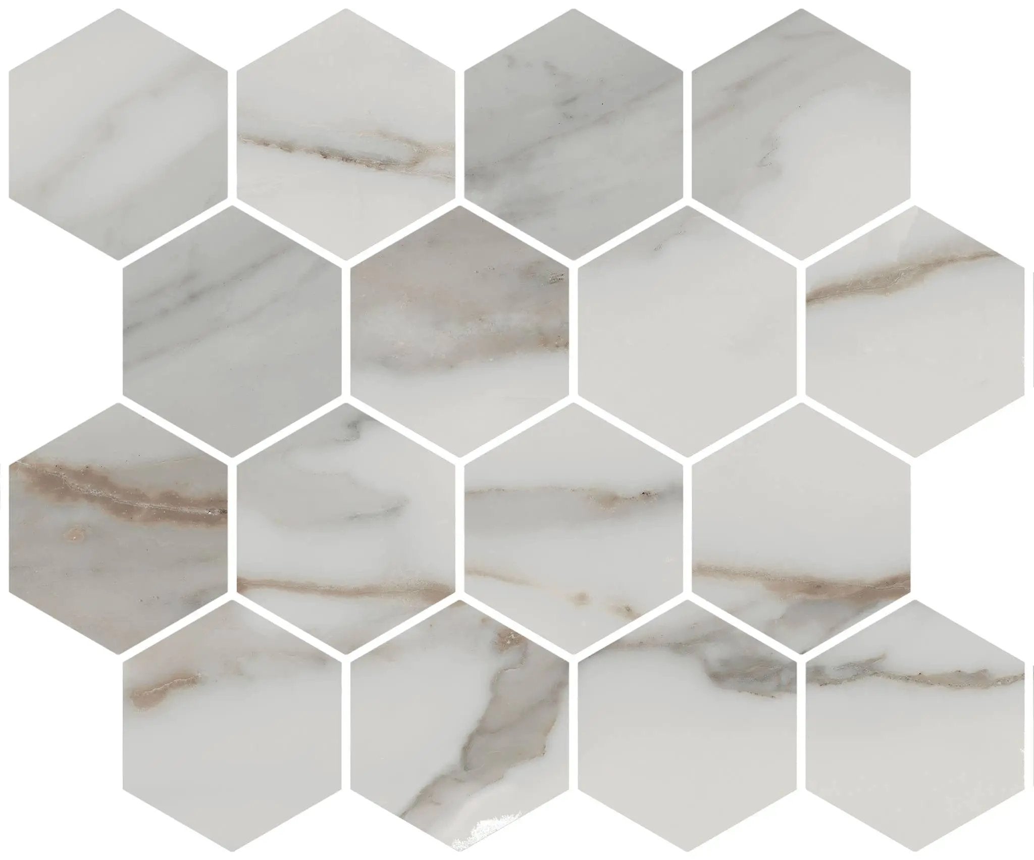 Charme Calacatta Gold Cove Base Marble Look Porcelain 6x12 by landmarkceramics