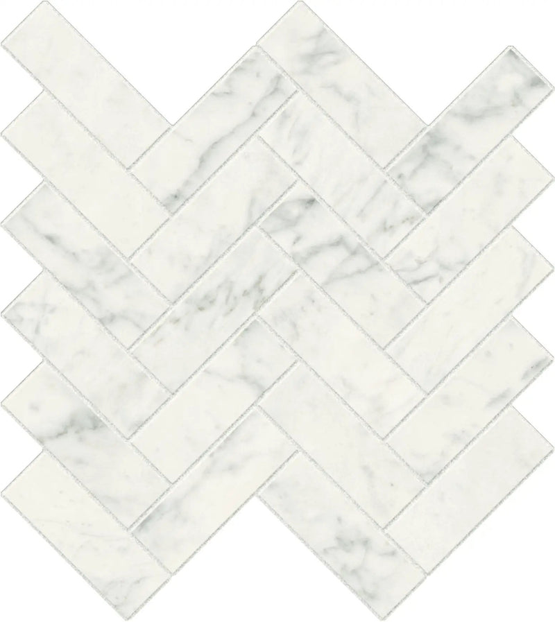 Charme Evo Michelangelo Extra White Bullnose Marble Look Porcelain Moldings 3x24 by landmarkceramics