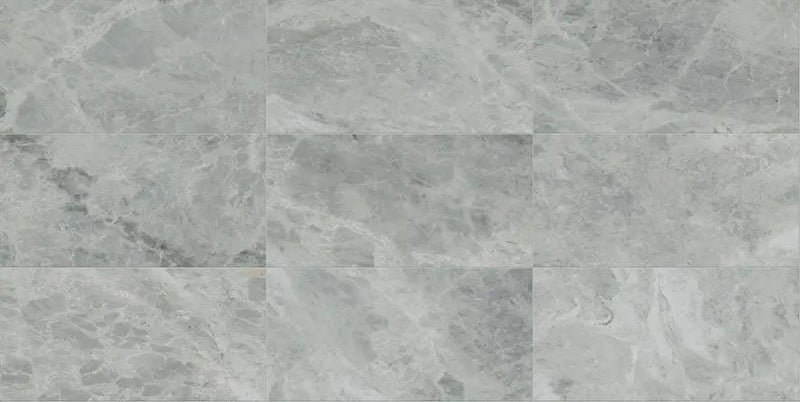 Charme Evo Pearl Grey Covebase Marble Look Porcelain Moldings 6x12 by landmarkceramics