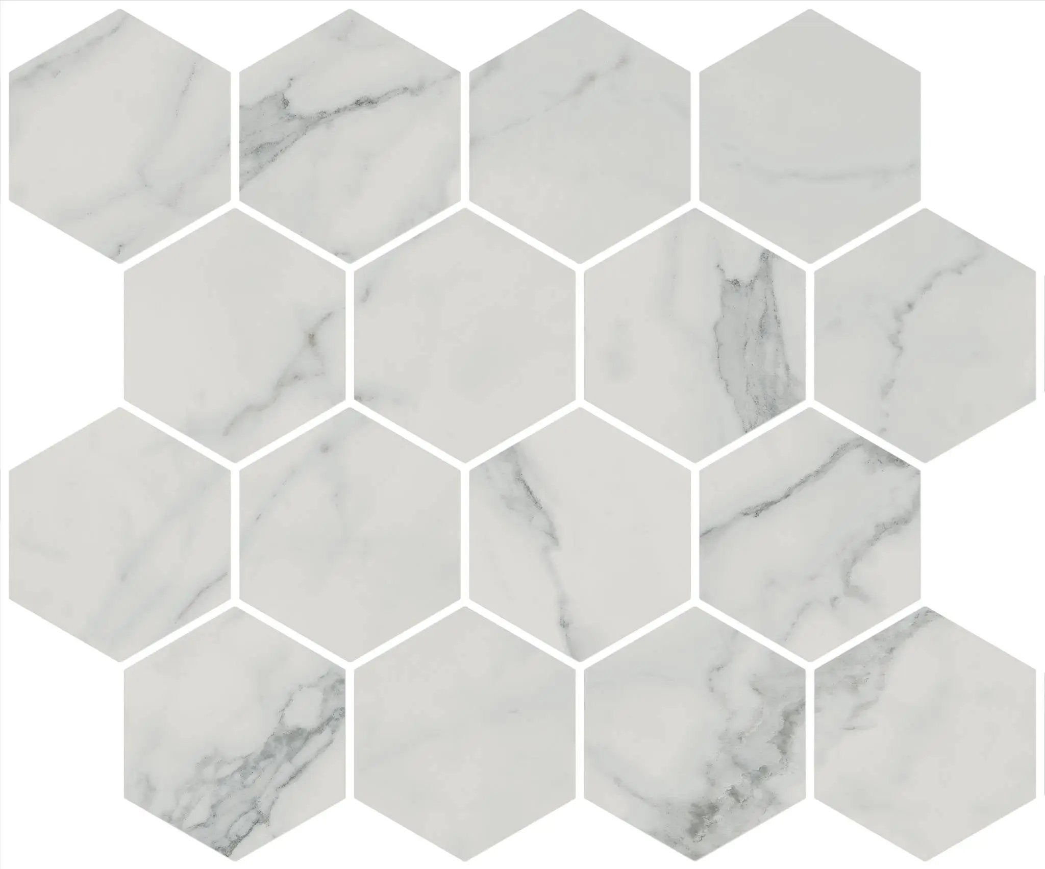 Charme Veined Statuario Cove Base Marble Look Porcelain 6x12 by landmarkceramics