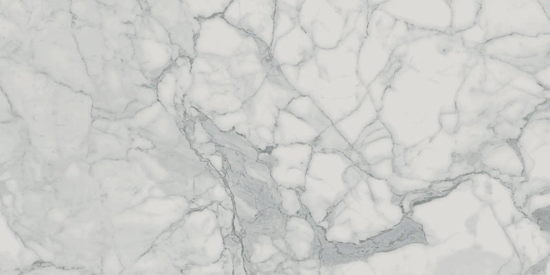 Charme Veined Statuario Marble Look Porcelain Tiles 12x24 by landmarkceramics