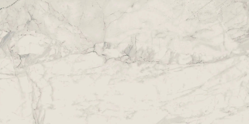 Charme Veined Statuario Marble Look Porcelain Tiles 24x48 by landmarkceramics