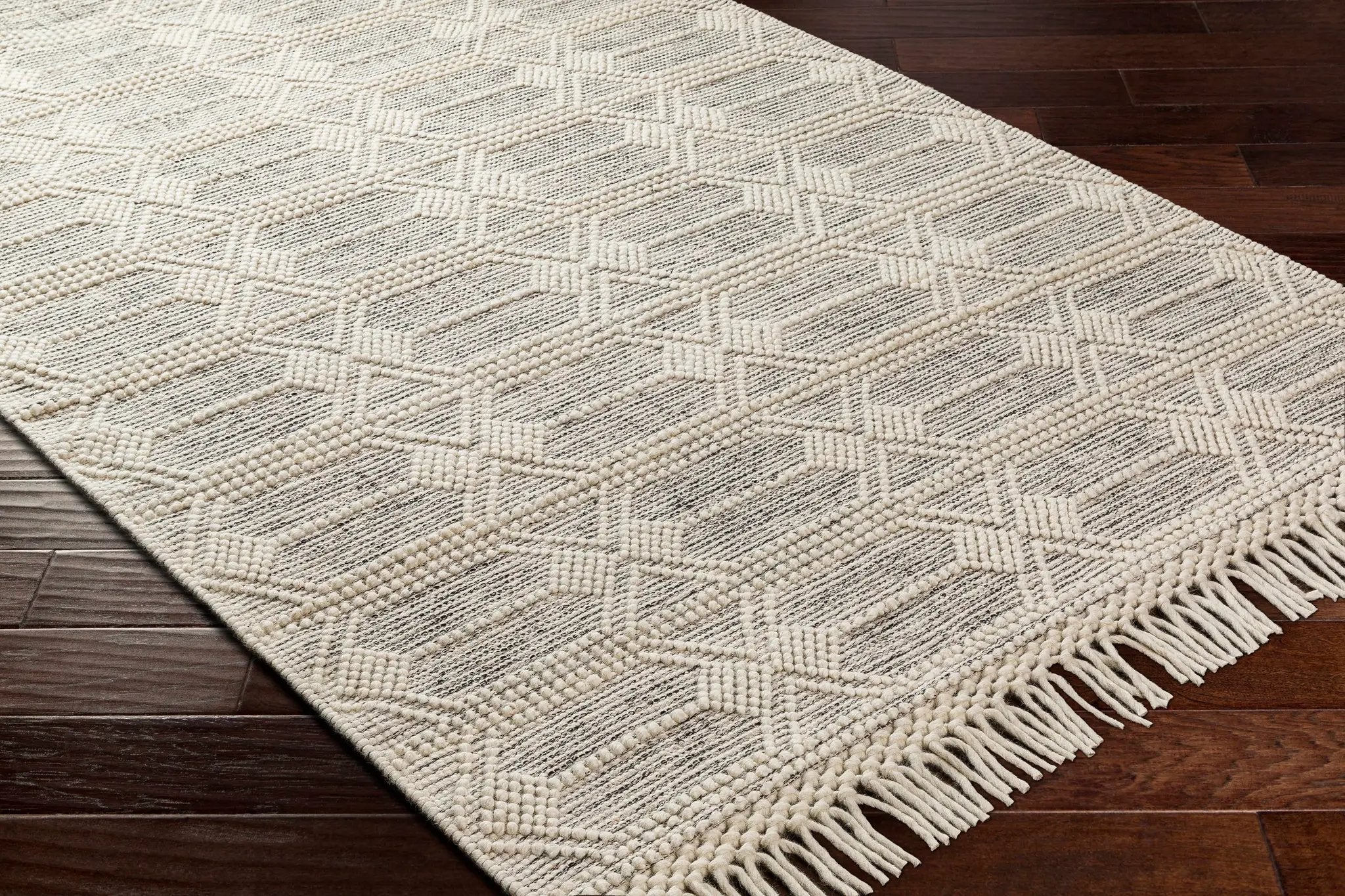 Chars Wool Rug with Tassels - Clearance by Boutique Rugs