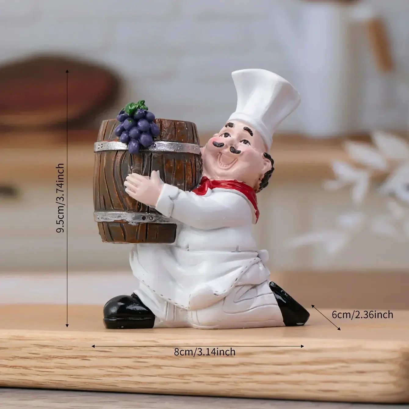 Chef Statue - Decorative Wooden Toothpick Holder by House Of Avana