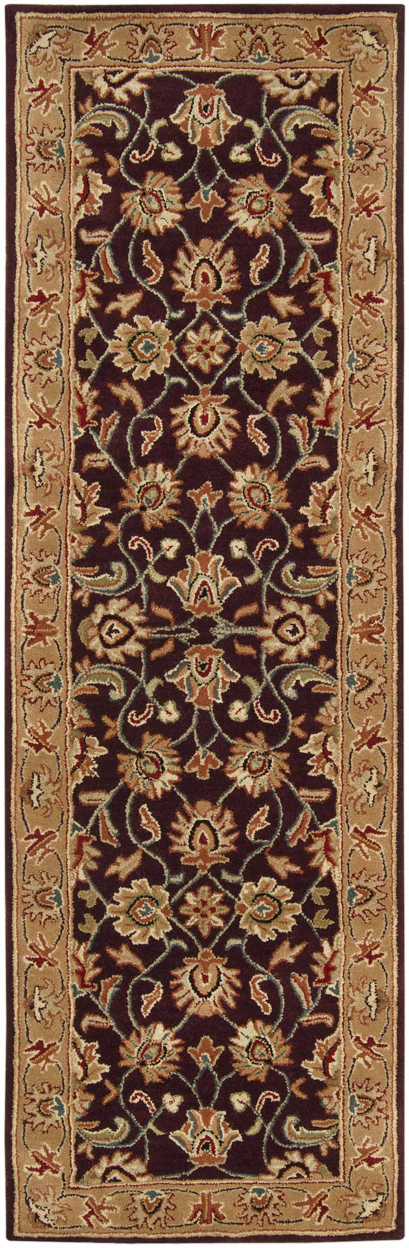 Cherryfield Burgundy 1024 Wool Area Rug by Boutique Rugs