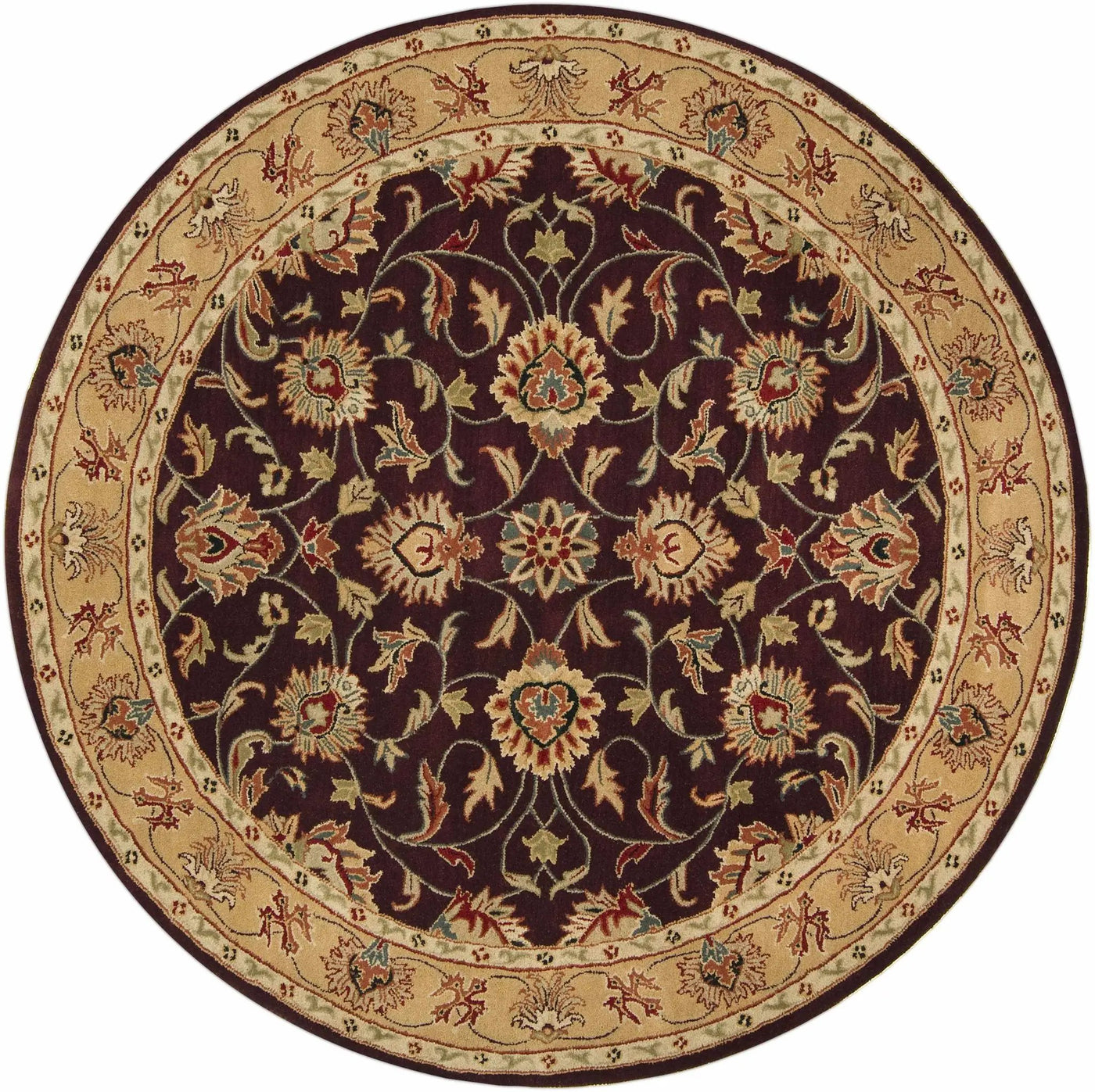Cherryfield Burgundy 1024 Wool Area Rug by Boutique Rugs
