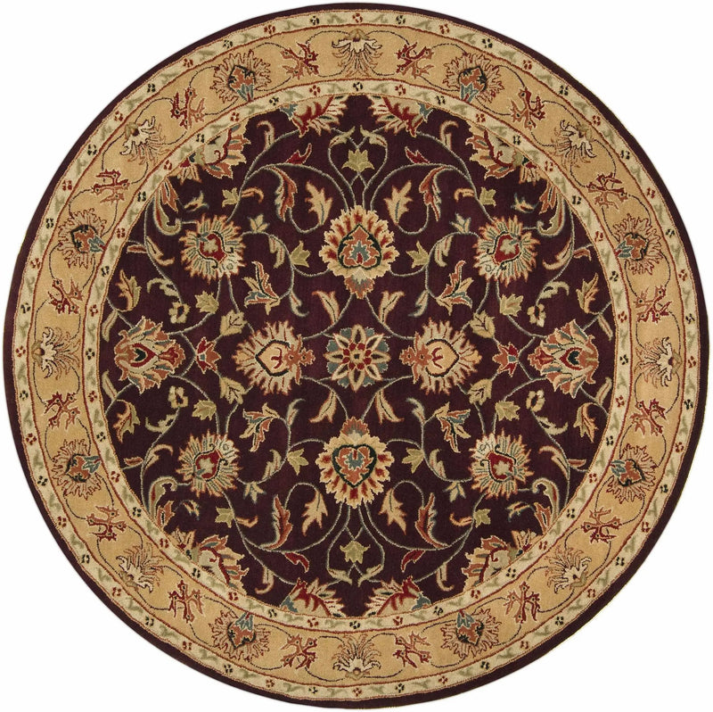 Cherryfield Burgundy 1024 Wool Area Rug by Boutique Rugs