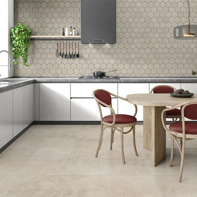 Travertine Backsplash