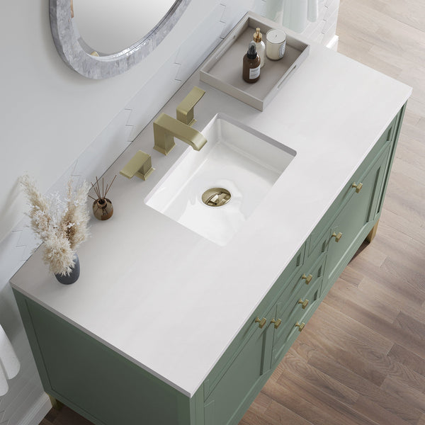 James Martin Chicago 48" Single Bathroom Vanity, Smokey Celadon