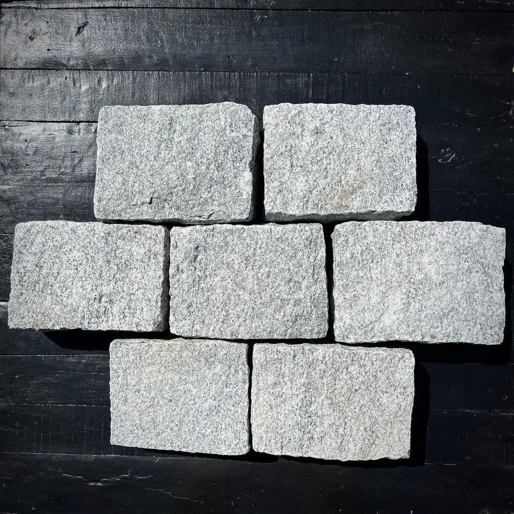 New Jumbo Granite Belgian Block 10” x 7” x 4” – Grey, Pink, Buff, Black by Chief Bricks