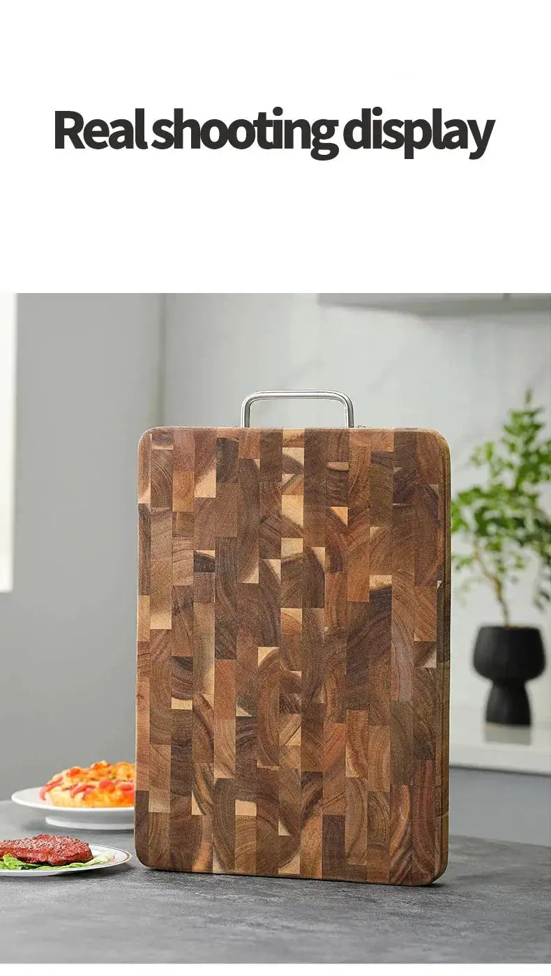 Chopping Board - Antibacterial Acacia Wood Wooden by House Of Avana