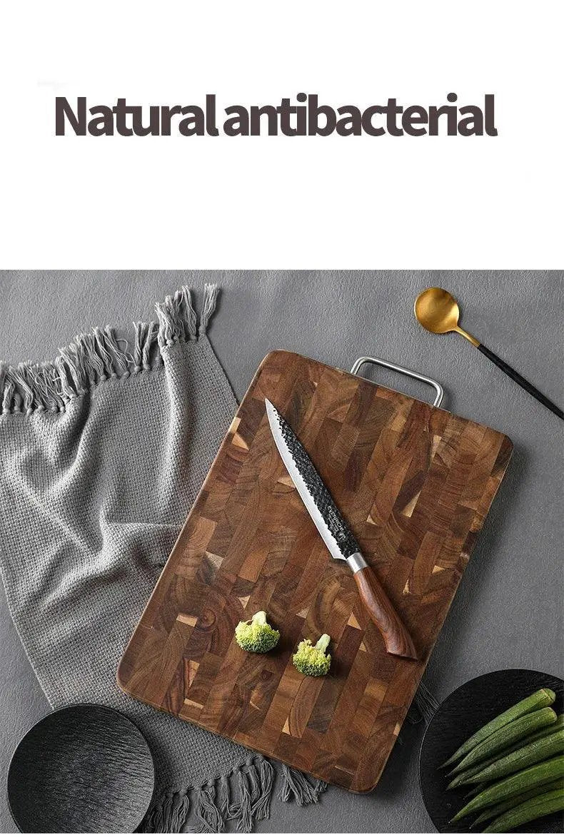 Chopping Board - Antibacterial Acacia Wood Wooden by House Of Avana