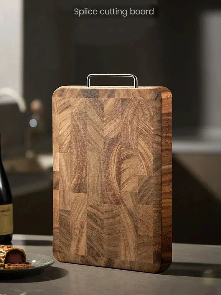 Chopping Board - Heavy Duty Wooden Black Walnut Double-Sided by House Of Avana
