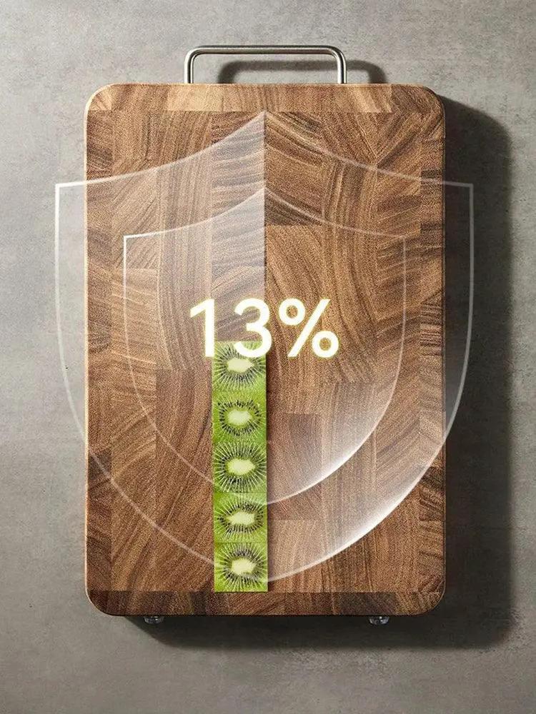 Chopping Board - Heavy Duty Wooden Black Walnut Double-Sided by House Of Avana