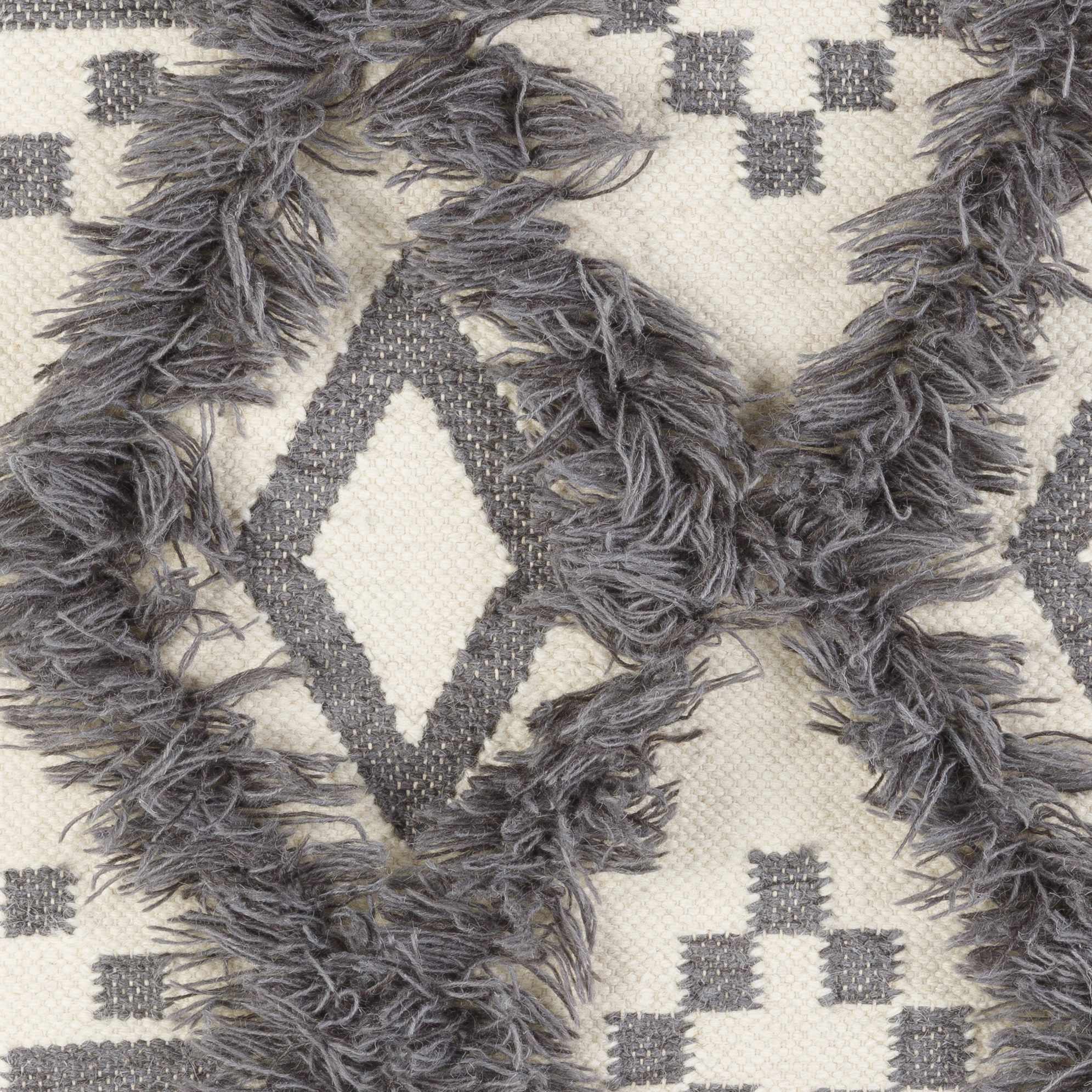 Chapelton Gray Geometric Textured Wall Hanging - Clearance by Boutique Rugs