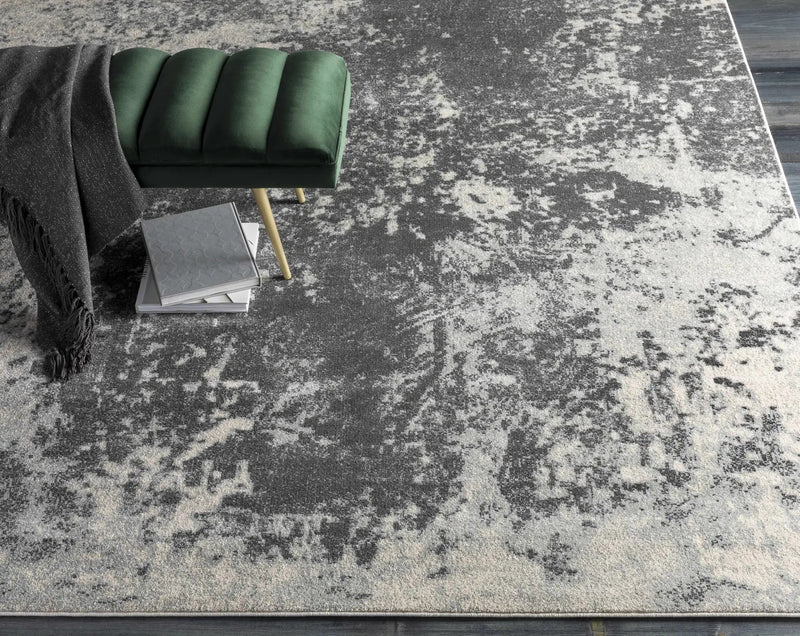 Chriesman Black/Beige Abstract Rug - Clearance by Boutique Rugs