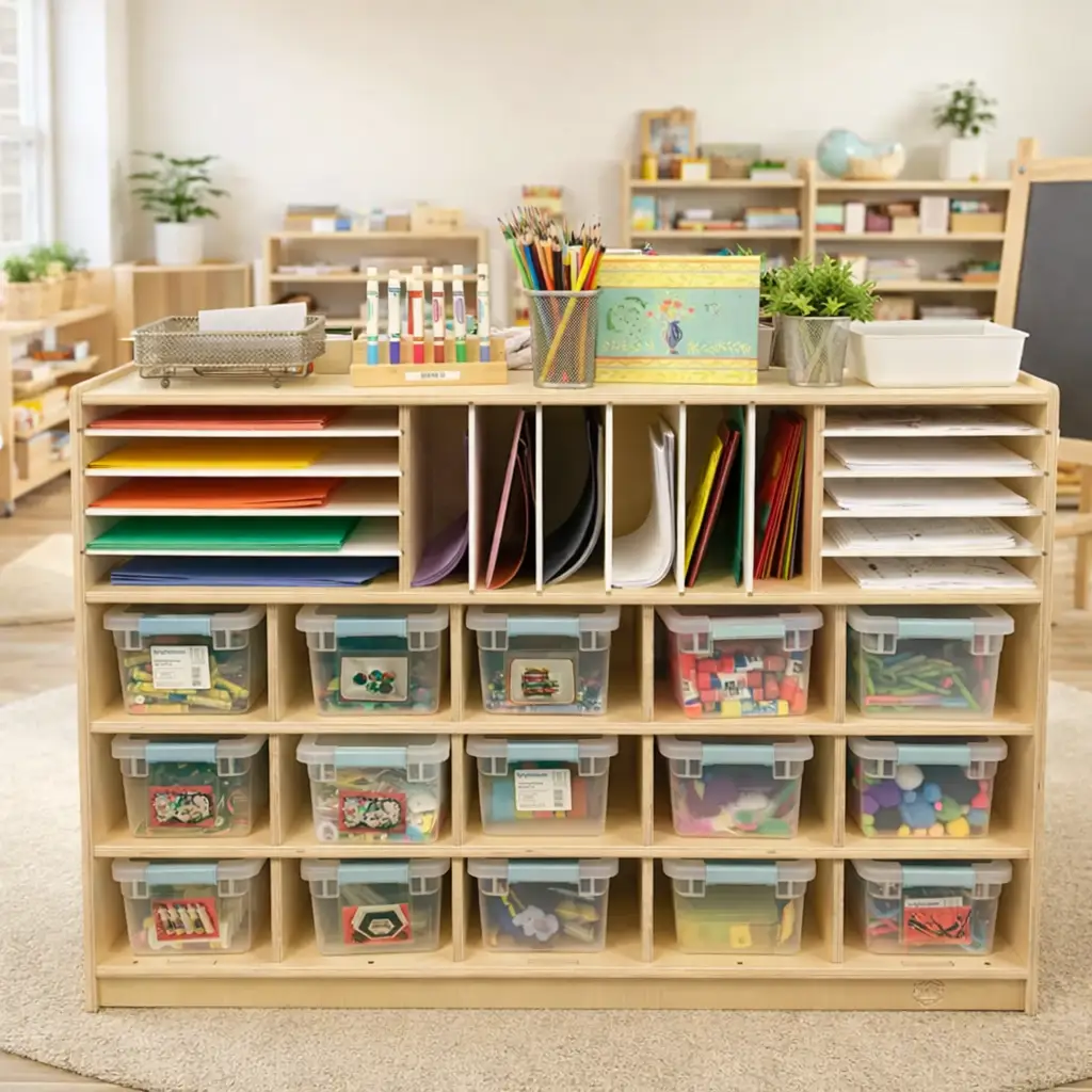 CHRISTIAN- Art Storage Shelf by Bush Acres