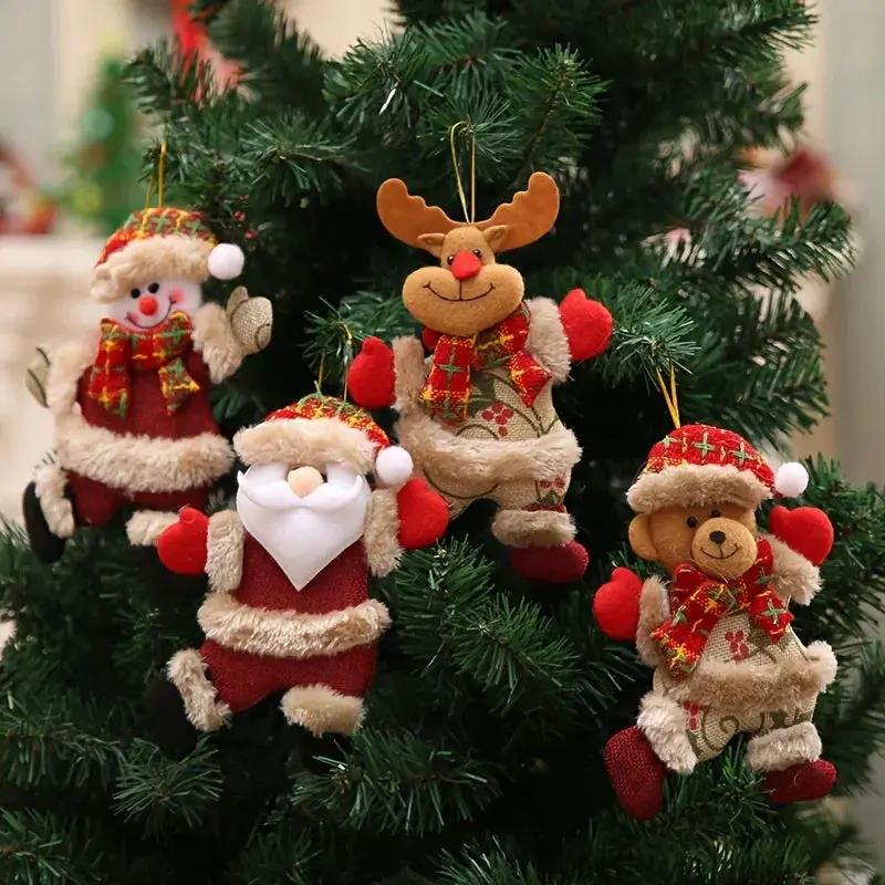 Christmas Tree Ornaments Set - 12pcs Figures with Red & Golden Accents by House Of Avana