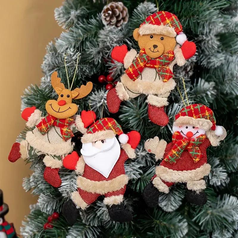 Christmas Tree Ornaments Set - 12pcs Figures with Red & Golden Accents by House Of Avana